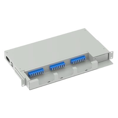24 Kerne Glasfaserausrüstung 19 Zoll Swing Patch Panel LC UPC Typ für FTTX ODN