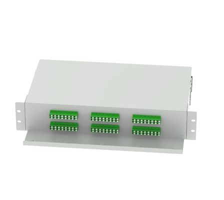 5 LC APC 48 Ports 19 Zoll Glasfaser Patch Panel für ODN Netzwerk FTTH Anwendungen