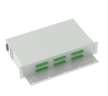 FC APC Optical Distribution Frame 48 Ports 19 Zoll Patch Panel Ideal für FTTX und Netzwerk