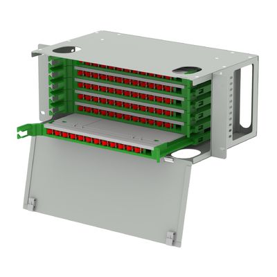 72 Port FC-Typ Glasfaserverteilpatchpanel Suboptischer Verteilrahmen für FTTX