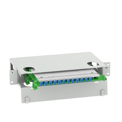 24 Patchpanel für die Verteilung von Glasfaseranschlüssen für das FTTX-Netzwerkmanagement in Rechenzentren