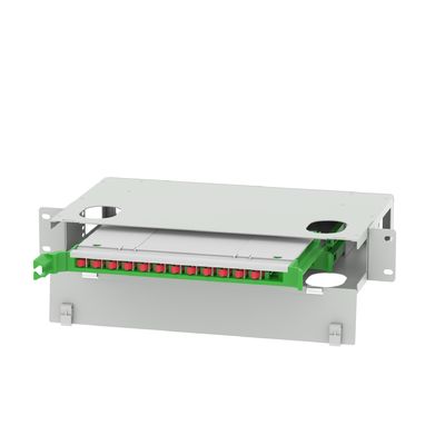 Datencenter 24 Port FC Typ Glasfaserverteilung Patchpanel Glasfaserausrüstung FTTX