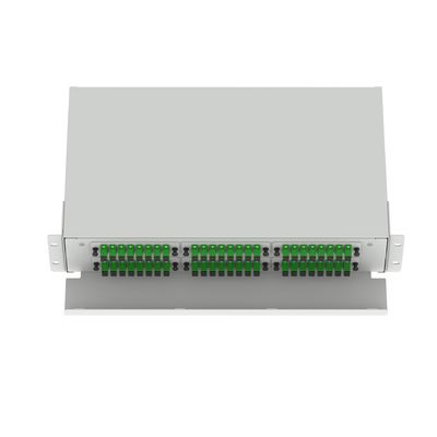 Schwarze 48-Port-SC-Type 2U-Faserdistributions-Patchpanel für Rechenzentrumsanwendungen