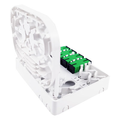 SC/APC Grau 4 Kerne Kunststofffaseroptische Gesichtsplatte Steckdosenplatte für Indoor-Netzwerk FTTH