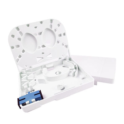 FTTH-Netzwerkmerkmal verwendet 2 Kerne UPC-Plastikfaseroptische Gesichtsplatte Steckdosen-Panel Innenraum