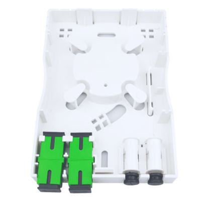 2 Kerne SC APC Kunststofffaseroptische Fassettplatte Socket Panel für Indoor in FTTH Netzwerk