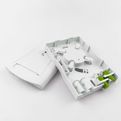 2 Kerne FC/APC Plastikfaseroptische Gesichtsplatten-Steckdose für drahtgebundenes LAN-Netzwerk im Innenraum