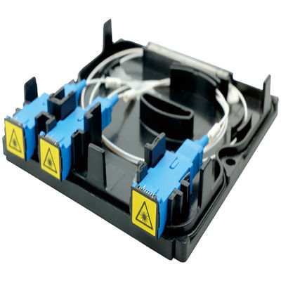 Schwarze Plastikfaseroptische Splitter-Gesichtsplatten-Sokettplatte für FTTH 2 Kerne SC UPC PC