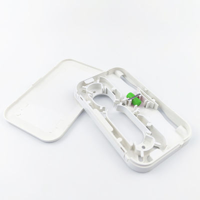 Weiß/Grau FC APC Plastikfaseroptische Vorderplatten-Sockelplatte für FTTH-Innennetze