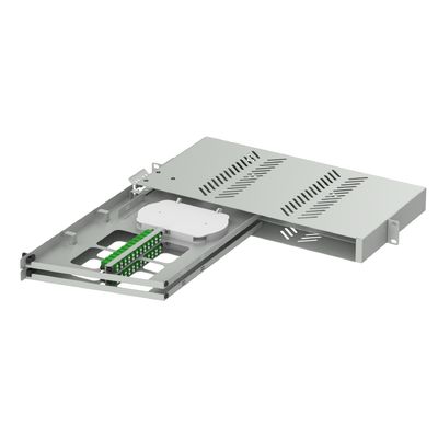 Suboptischer Verteilungsrahmen 24 Ports LC APC Swing Typ 19 Zoll Glasfaser Patch Panel