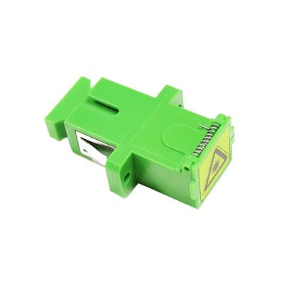 Ohrlose Staubdichte Quad SC Glasfaser Adapter mit APC UPC PC PBT Material 1 Port/2 Ports