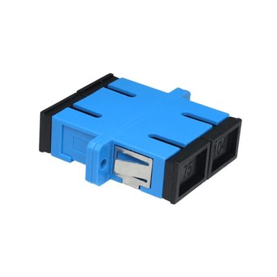Ohrlose Staubdichte Quad SC Glasfaser Adapter mit APC UPC PC PBT Material 1 Port/2 Ports