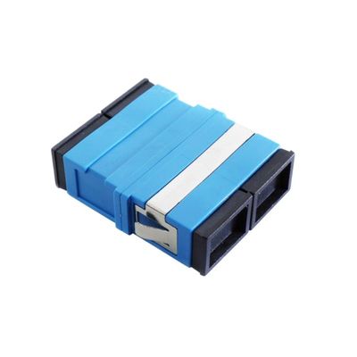 Ohrlose Staubdichte Quad SC Glasfaser Adapter mit APC UPC PC PBT Material 1 Port/2 Ports