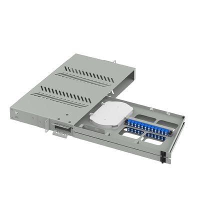 24 Ports LC UPC Swing-Typ Glasfaser-Patch-Panel für Suboptische Verteilung