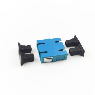 Duplex SC/UPC Glasfaseradapter für FTTH Staubdichte Ohrlose 2-Port-Adapter