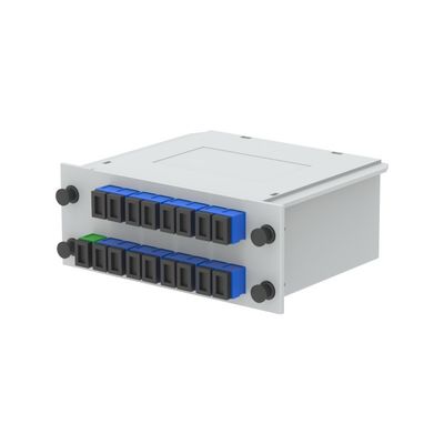 FTTX PLC Splitter-Insertion mit Glasfaser 1x2 1x4 1x8 1x16 1x32 1x64 mit SC/UPC 5
