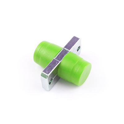 FTTH-Simplex-APC-FC-Optische Faser-Adapter mit grüner Farbe und rechteckiger Form