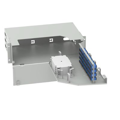 FTTX 19 Zoll optischer Verteilrahmen mit Swing Patch Panel SC UPC Typ ODN Netzwerk
