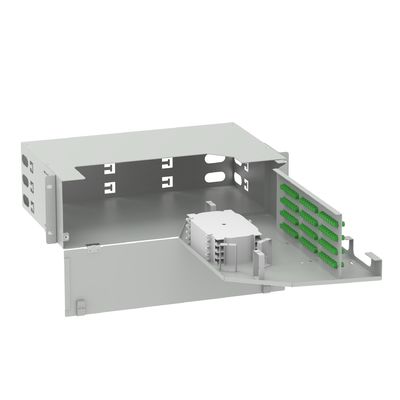 Suboptischer Verteilungsrahmen FC APC Typ 96-Kerne 19 Zoll Swing Optical Fiber Patch Panel