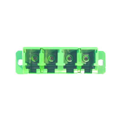 LC/APC Glasfaseradapter Ohrquadratumwandlung in grüner Farbe