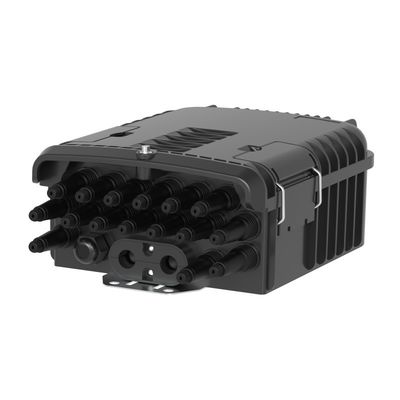 FTTH-Faseroptik-Splitterbox für den Außenbereich mit 48 Spleißkapazitäten und 3 Hauptkabelanschlüssen