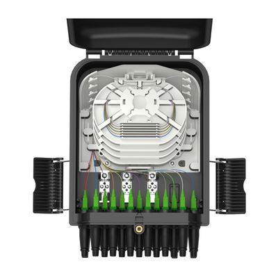 FTTH-Faseroptik-Splitterbox für den Außenbereich mit 48 Spleißkapazitäten und 3 Hauptkabelanschlüssen