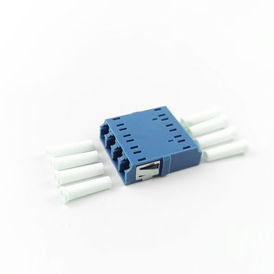 Platzeinsparende FTTH-Lösungen Standard Flansche Ohrlose Quadrat LC UPC Glasfaser Adapter