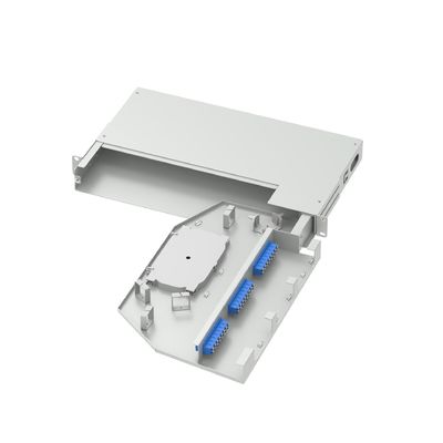24 Kerne Glasfaserausrüstung 19 Zoll Swing Patch Panel LC UPC Typ für FTTX ODN
