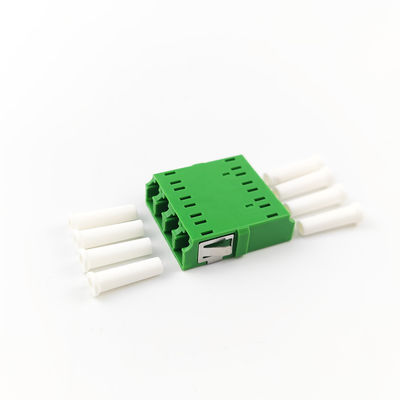 4 Ports Grüner LC APC Glasfaseradapter Ohrloser Quadratkopplung für FTTH-Leistung