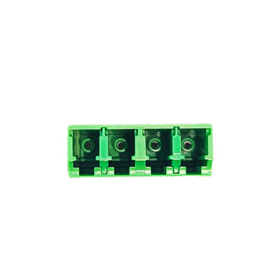 4 Ports Grüner LC APC Glasfaseradapter Ohrloser Quadratkopplung für FTTH-Leistung