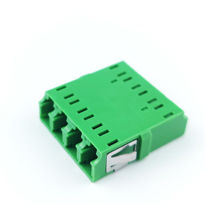 4 Ports Grüner LC APC Glasfaseradapter Ohrloser Quadratkopplung für FTTH-Leistung