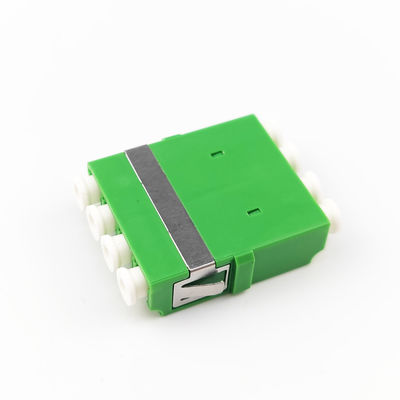 4 Ports Grüner LC APC Glasfaseradapter Ohrloser Quadratkopplung für FTTH-Leistung