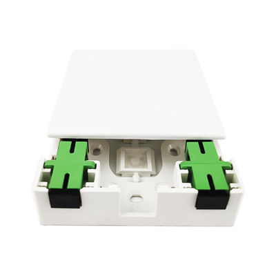2 Kerne Kunststofffaser-optische Fassettplatte Socket-Panel-Netzwerk für FTTH Innenanlagen