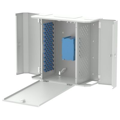 SC FC LC Steckverbinder 96 Ports FTTH Glasfaserverteilfach für FTTX Metallbearbeitung