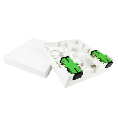 2 Kerne Kunststofffaser-optische Fassettplatte Socket-Panel-Netzwerk für FTTH Innenanlagen