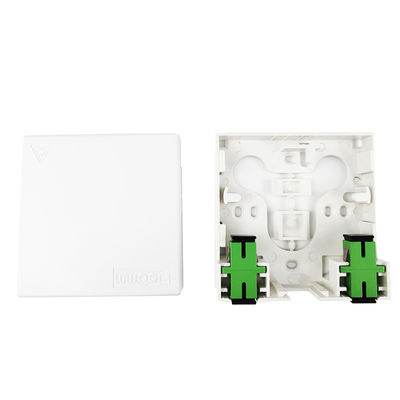 2 Kerne Kunststofffaser-optische Fassettplatte Socket-Panel-Netzwerk für FTTH Innenanlagen