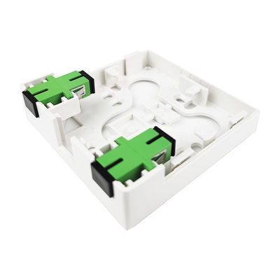 2 Kerne Kunststofffaser-optische Fassettplatte Socket-Panel-Netzwerk für FTTH Innenanlagen
