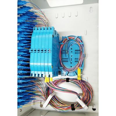 SC FC LC Steckverbinder 96 Ports FTTH Glasfaserverteilfach für FTTX Metallbearbeitung