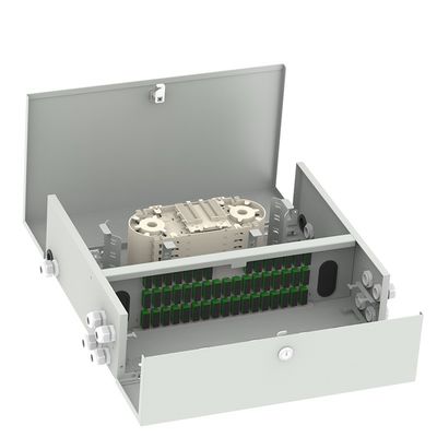 72/96 Cores SC Connector Indoor Fiber Optic Termination Box für den Vertrieb von drahtgebundenen LAN-Netzwerken