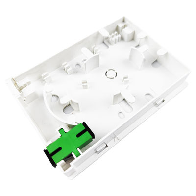 2 Kerne Kunststofffaseroptische Fassade Socket Panel SC Steckverbinder Typ für drahtgebundene LAN-Netzwerke
