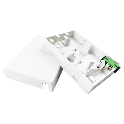 2 Kerne Kunststofffaseroptische Fassade Socket Panel SC Steckverbinder Typ für drahtgebundene LAN-Netzwerke