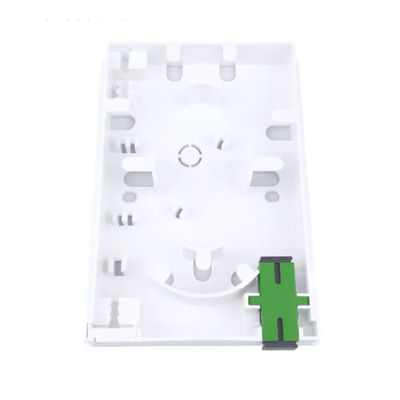 2 Kerne Kunststofffaseroptische Fassade Socket Panel SC Steckverbinder Typ für drahtgebundene LAN-Netzwerke
