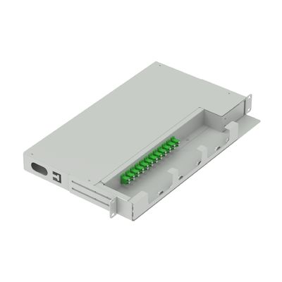 FTTX 19 Zoll Swing Patch Panel LC APC Typ 12 Kerne Glasfaserausrüstung mit 5