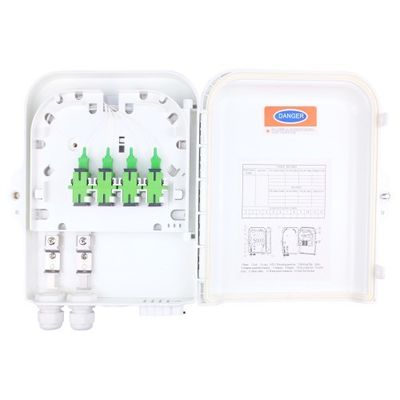 Wand-Pole Mount 8 Kerne Außen FTTH optische Terminal Faserverteilungskiste mit 3 Zeit