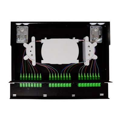 FTTX 1U Schubladen-Typ Indoor Sub ODF 19 Zoll Glasfaserverteilungsrahmen für LC-Netzwerk