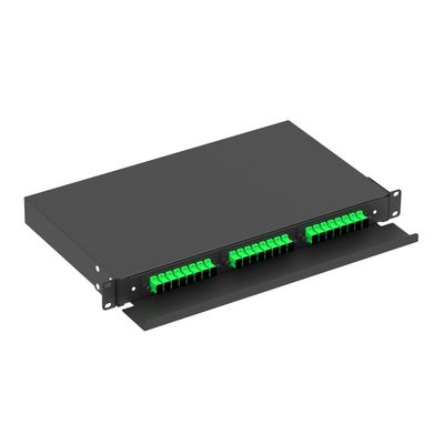 FTTX 1U Schubladen-Typ Indoor Sub ODF 19 Zoll Glasfaserverteilungsrahmen für LC-Netzwerk