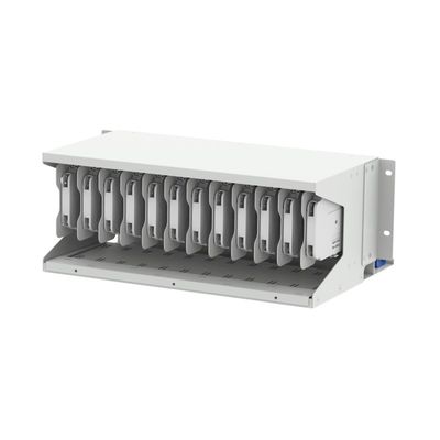 Graue RAL 7035 4U 144 Kerne 19 Zoll Glasfaser Patch Panel Sub ODF mit 3