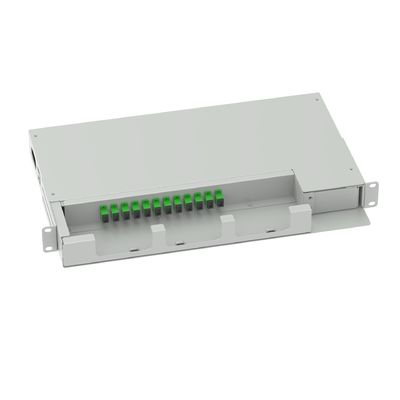 12 Kerne Swing Patch Panel Optical Distribution Frame 19 Zoll SC APC Typ Glasfaserausrüstung Nr.