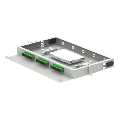 FTTH 96 Kernkapazität Patch Panel 19 Zoll optischer Verteilrahmen mit LC