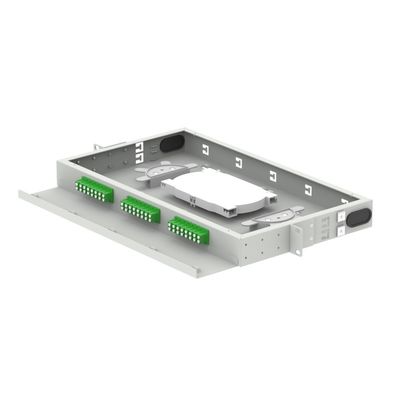 FTTH 96 Kernkapazität Patch Panel 19 Zoll optischer Verteilrahmen mit LC